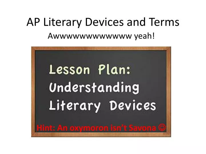 ap literary devices and terms