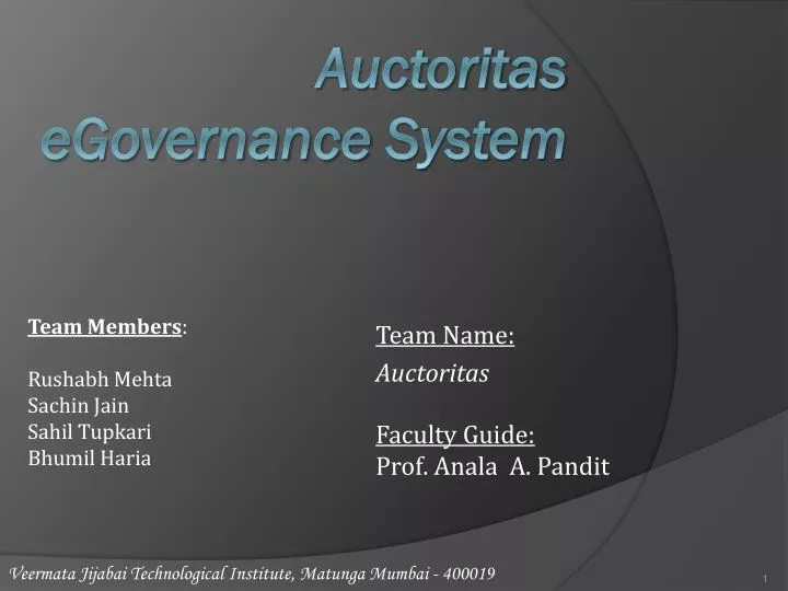 team name auctoritas