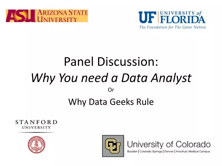 panel discussion why you need a data analyst