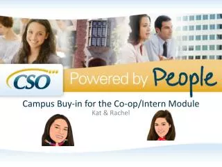 Campus Buy-in for the Co-op/Intern Module