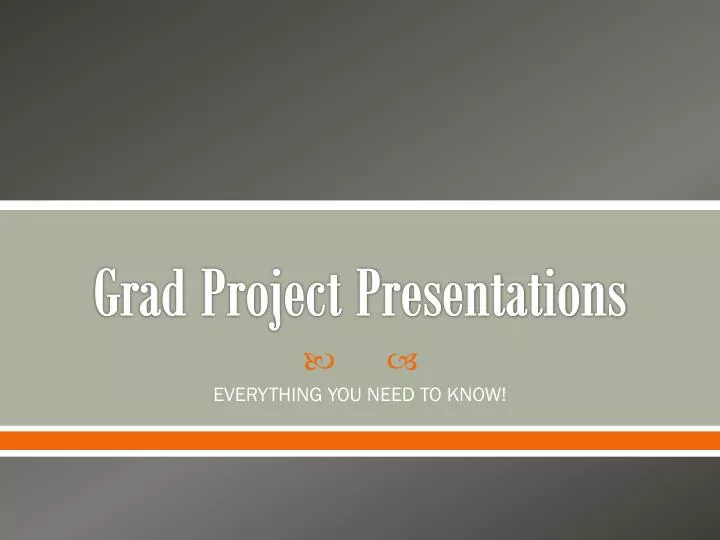 grad project presentations