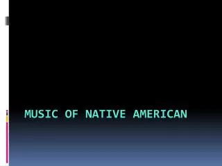 Music of Native American