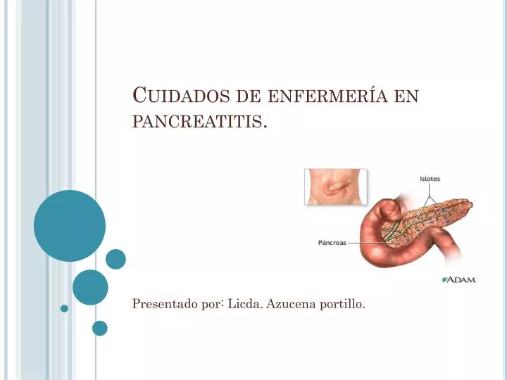 cuidados de enfermer a en pancreatitis