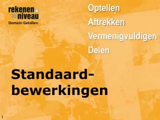 standaard bewerkingen