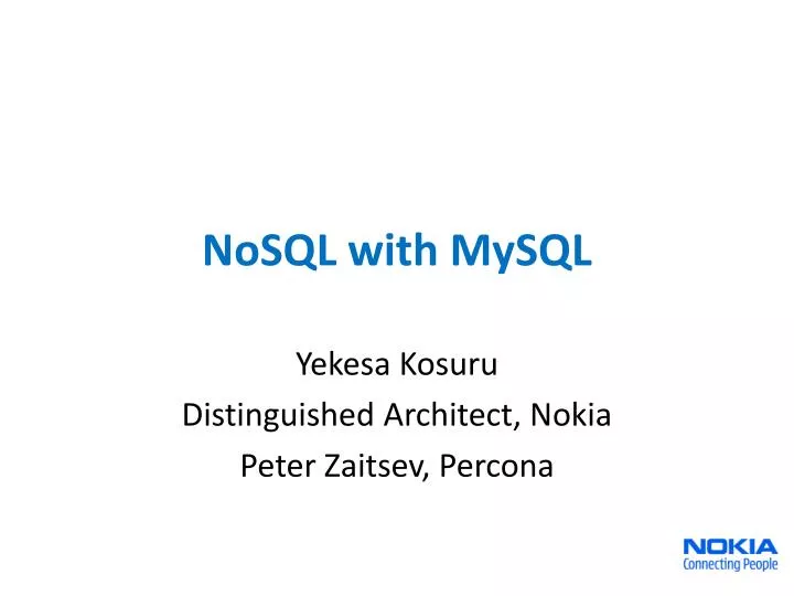 nosql with mysql