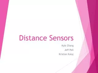 Distance Sensors