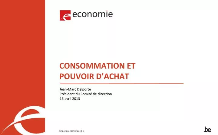 consommation et pouvoir d achat