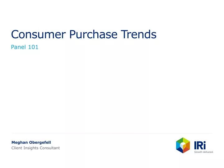 consumer purchase trends