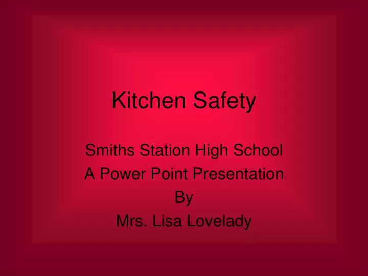 kitchen safety