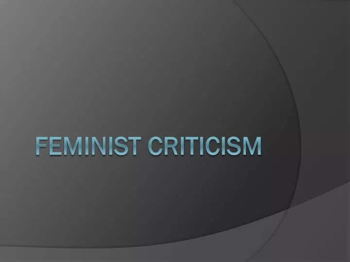 feminist criticism