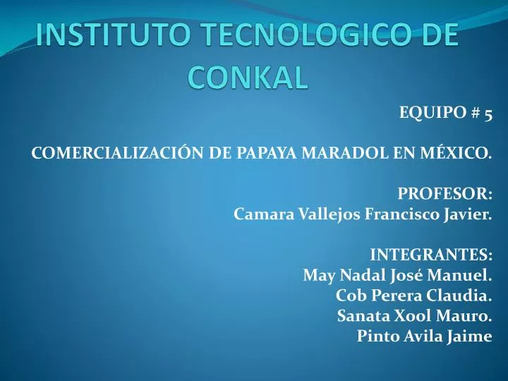 instituto tecnologico de conkal