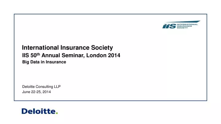 iis 50 th annual seminar london 2014