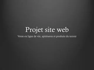 projet site web
