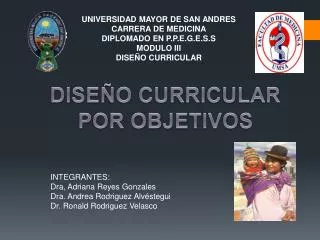 dise o curricular por objetivos