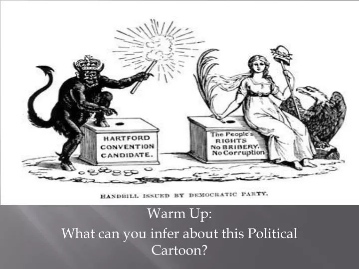 warm up what can you infer about this political cartoon