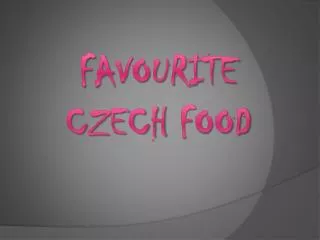 favourite Czech food