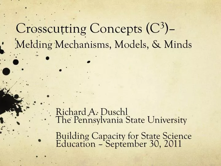 crosscutting concepts c 3 melding mechanisms models minds