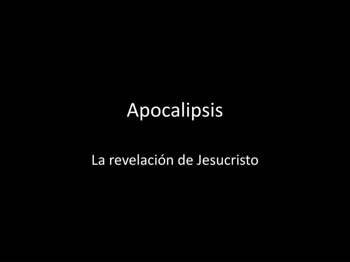 apocalipsis