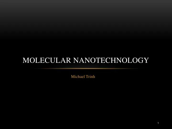 molecular nanotechnology