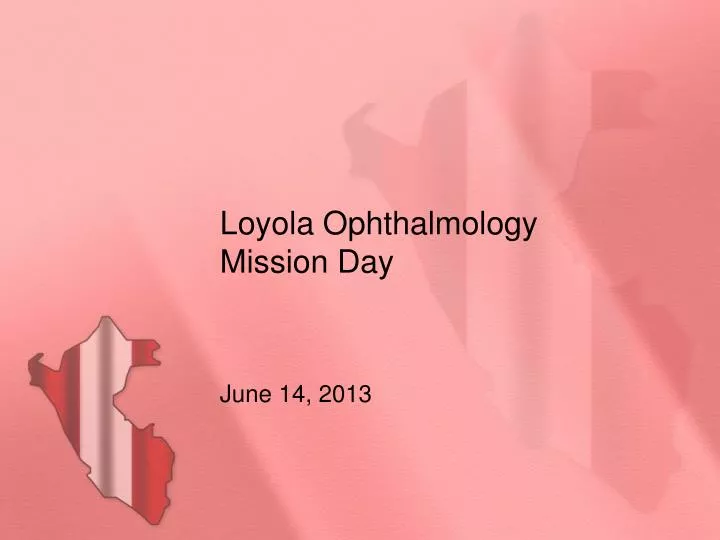loyola ophthalmology mission day