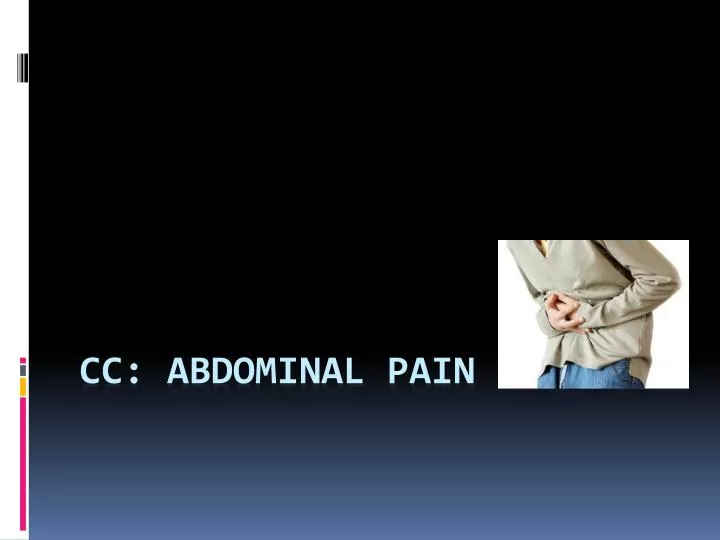 cc abdominal pain