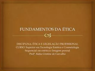 fundamentos da tica