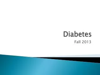 Diabetes