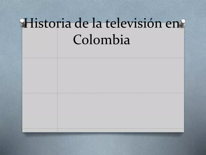 historia de la televisi n en colombia