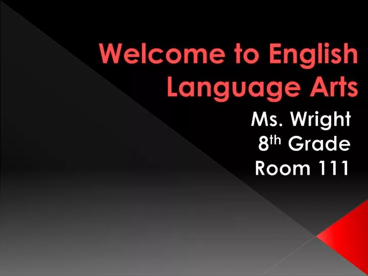 welcome to english language arts