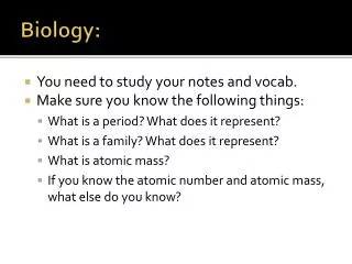 Biology: