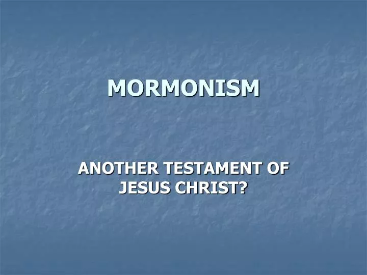 mormonism