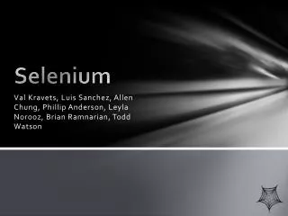 Selenium