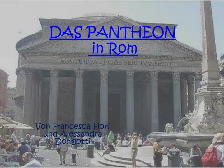 das pantheon in rom