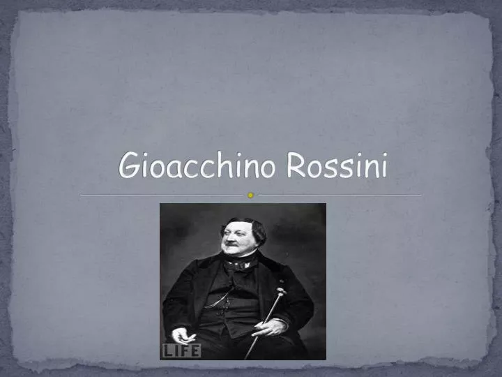 gioacchino rossini