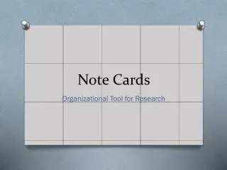 Note Cards