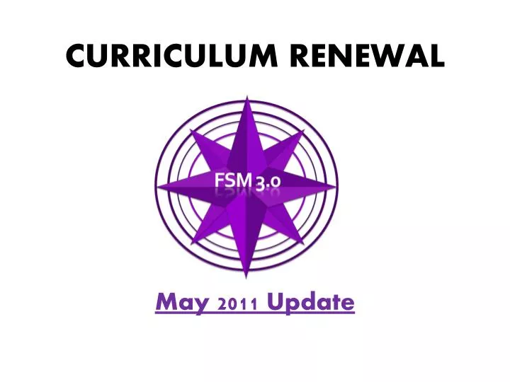 curriculum renewal