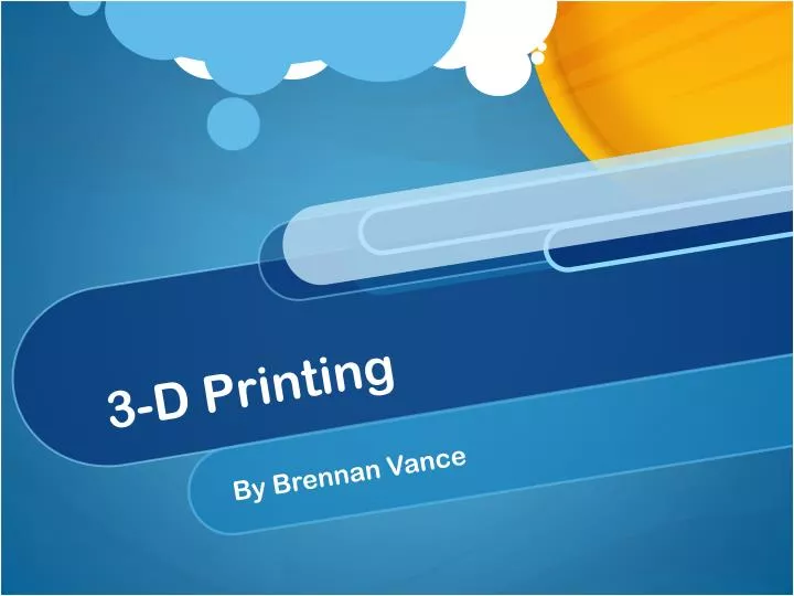 3 d printing