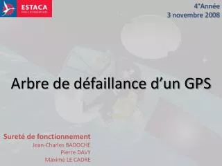 arbre de d faillance d un gps