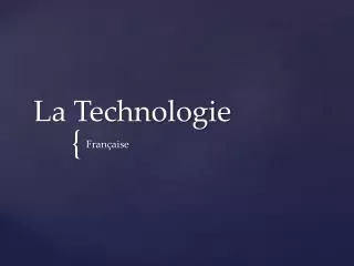 la technologie
