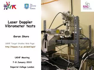 Laser Doppler Vibrometer tests