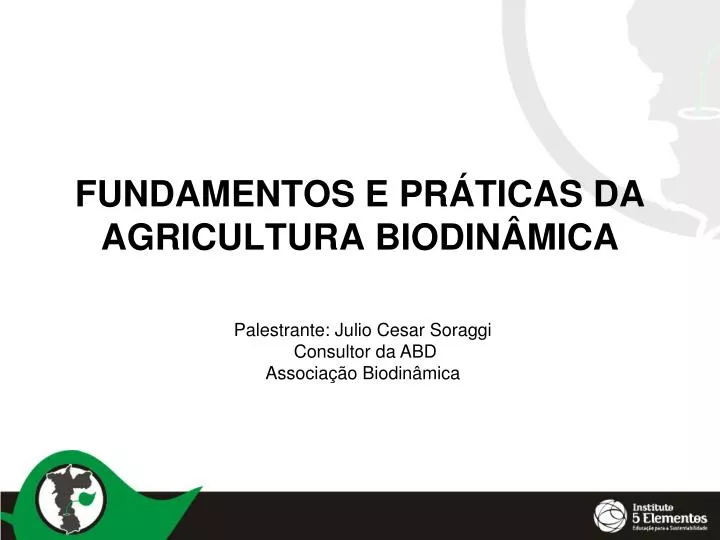 fundamentos e pr ticas da agricultura biodin mica