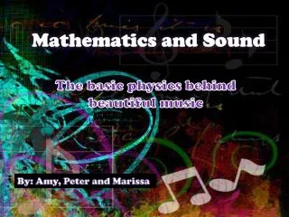Mathematics and Sound
