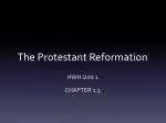 The Protestant Reformation - slide 1
