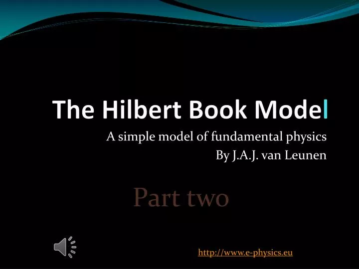 the hilbert book mode l
