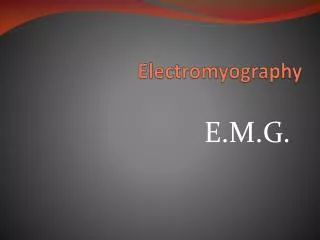 Electromyography