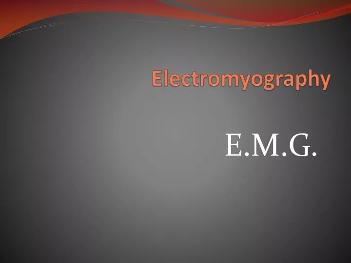 electromyography