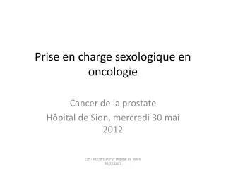 prise en charge sexologique en oncologie