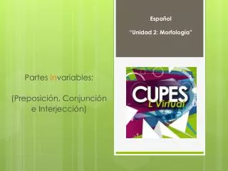 partes in variables preposici n conjunci n e interjecci n