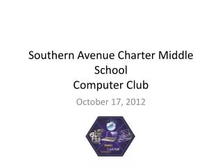 Southern Avenue Charter Middle School Computer Club