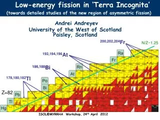 Andrei Andreyev University of the West of Scotland Paisley, Scotland